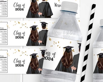 Personalized Stickers, Graduation Party Stickers, Graduation Stickers, Graduation Water Bottle Labels, Custom Graduation Stickers Waterproof