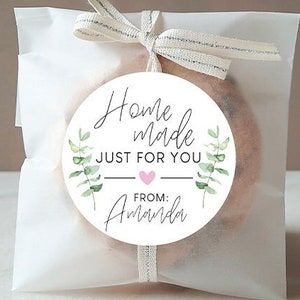 Personalized Stickers, Homemade Bakery Stickers, Homemade for You Stickers, Custom Baked Goods Label, Labels for Homemade Baked Goods