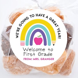 Personalized Teacher Labels, Labels for Teachers, Teacher Name Stickers, Stickers for Teachers, 4 Sizes, Welcome to First Grade, Classroom