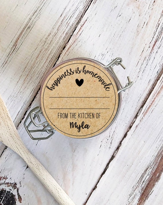 Custom Canning Labels - Personalized Mason Jar Stickers For Homemade Goods