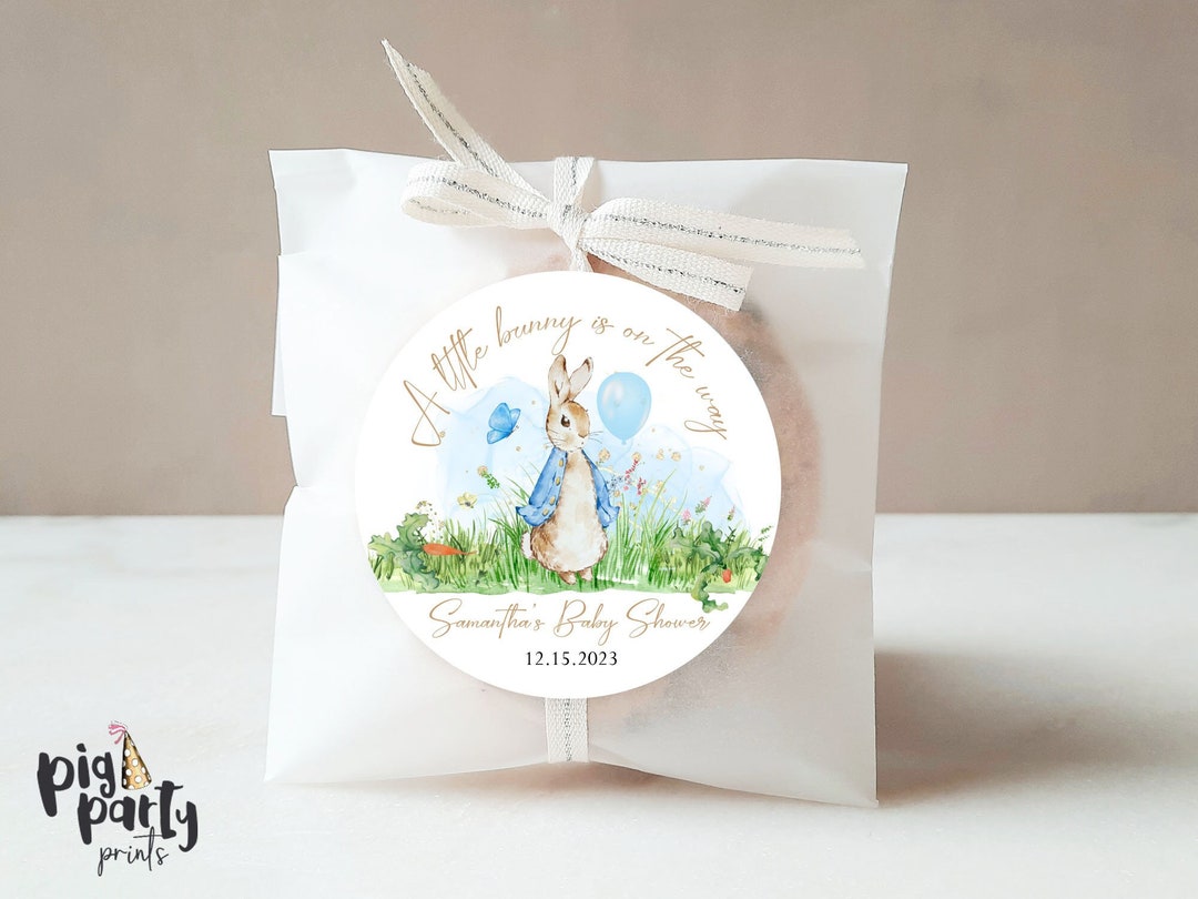 Peter Rabbit Name Labels Personalized Peter Rabbit Baby Shower Stickers, Peter Rabbit Theme Baby ...