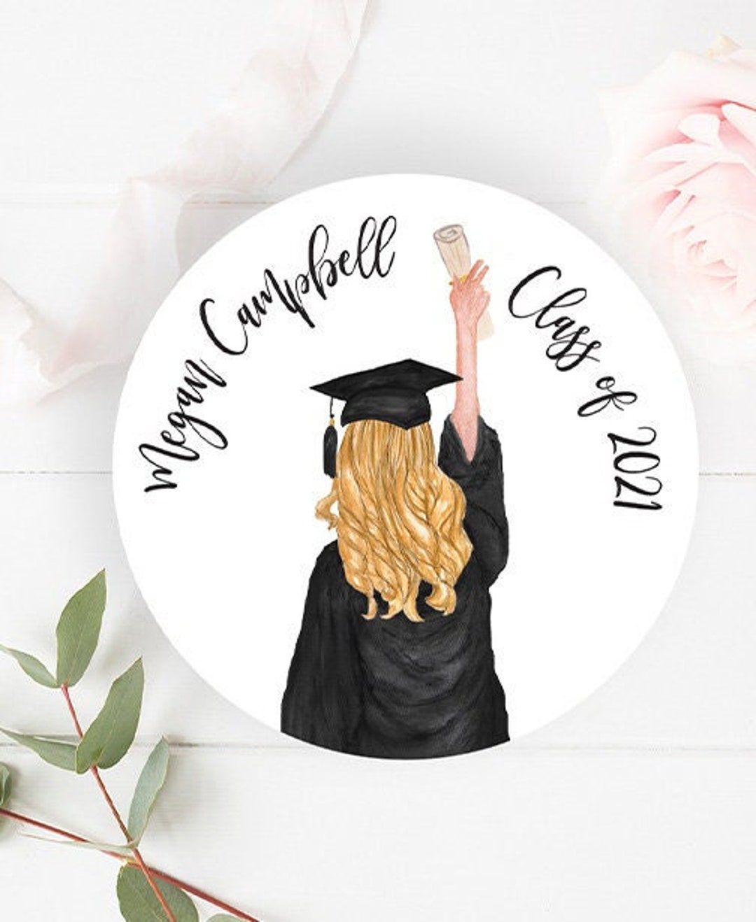 Graduation Congratulations You Did It Personalized Stickers for Envelopes,  Candy, Bags. 4 Sizes & Many Colors to Choose From 
