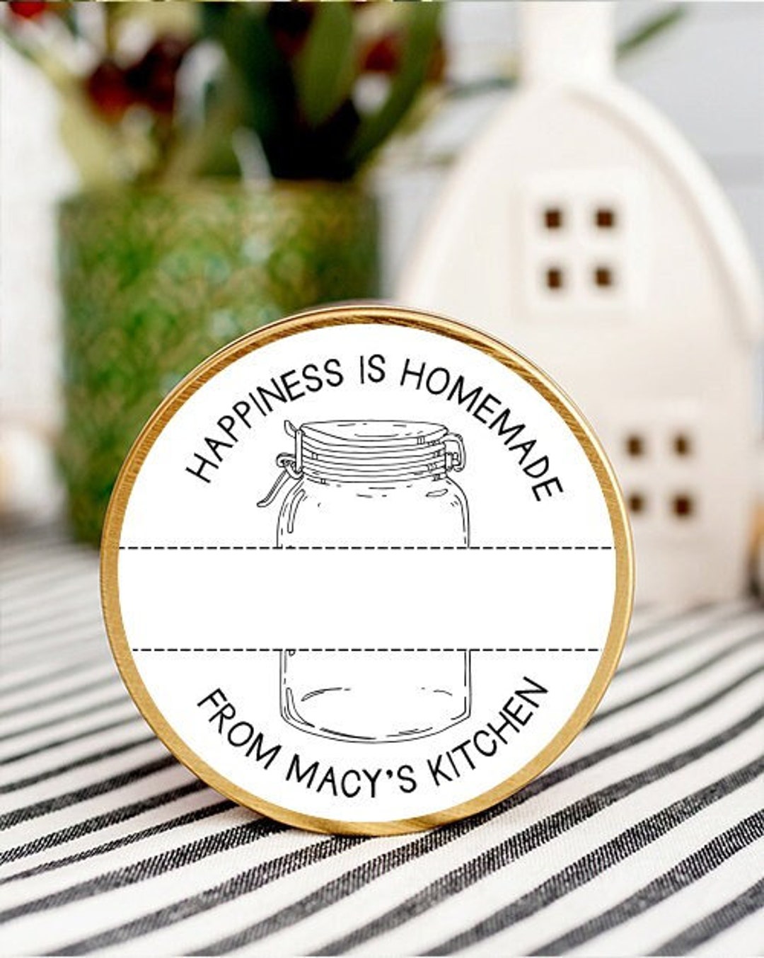 Personalized Canning Jar Stickers, Mason Jar Stickers, Personalized