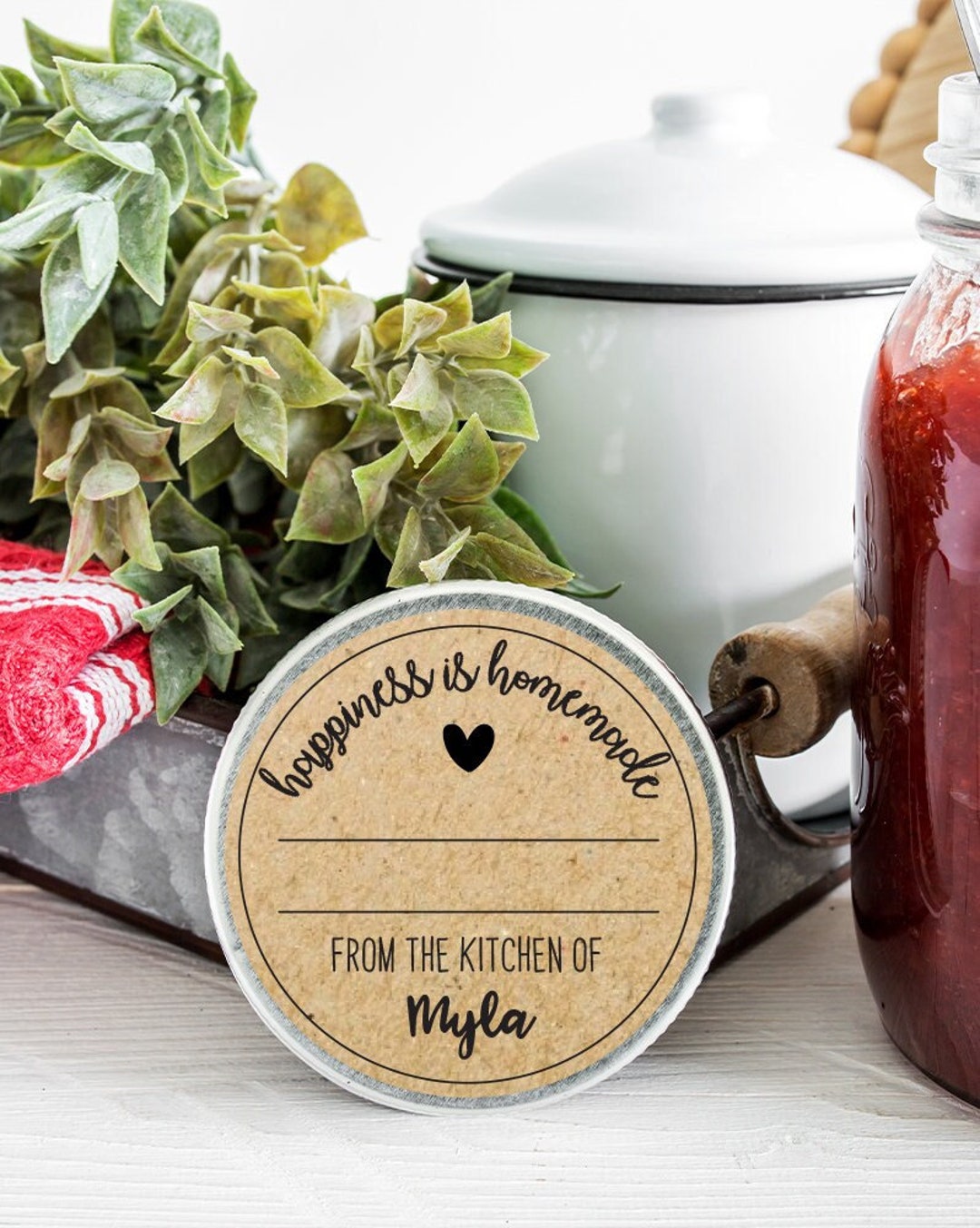 Personalized Canning Jar Stickers, Mason Jar Stickers, Personalized