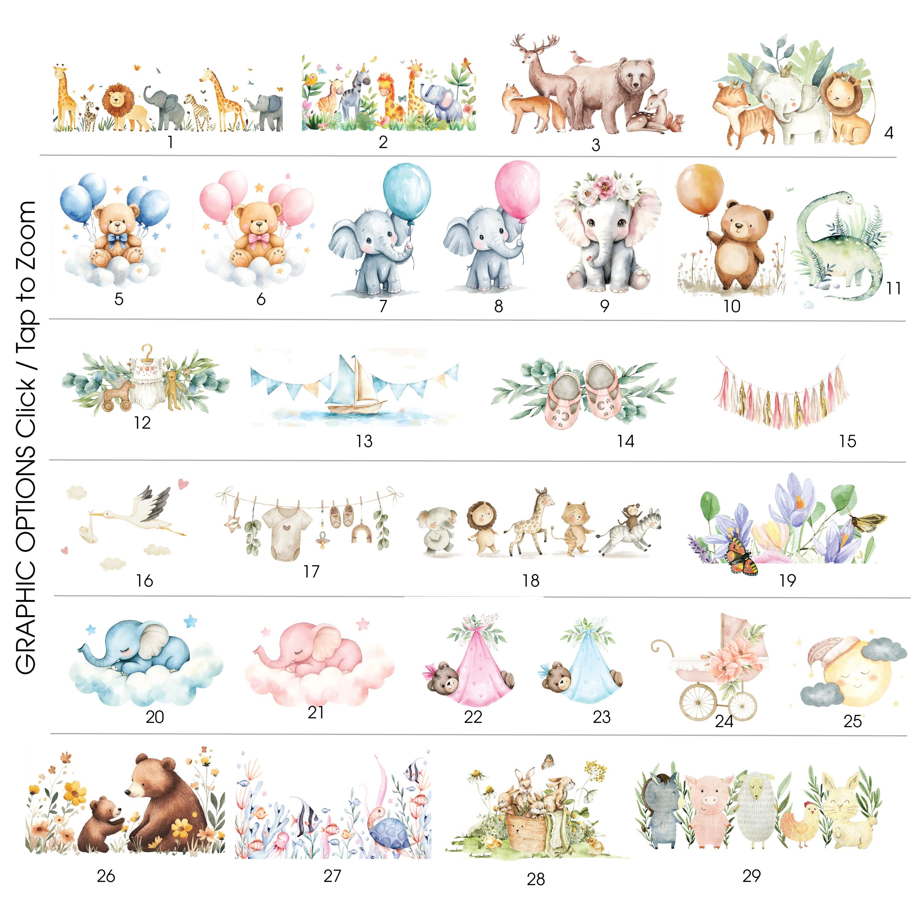 Baby First Rave Sticker Printed Baby Shower Stickers, Personalized Favor Labels for Baby Shower ...