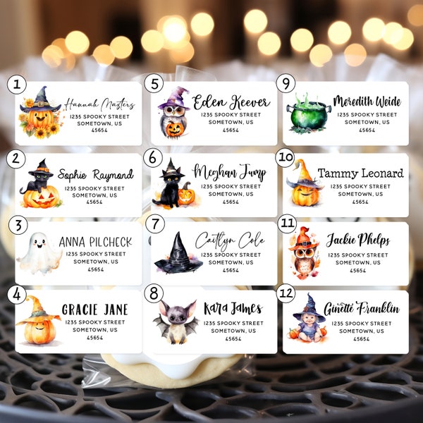 Halloween Labels - Etsy
