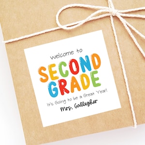 Etiquetas personalizadas para professores, etiquetas para professores, adesivos de boas-vindas à aula, adesivos para professores, 4 tamanhos, bem-vindos à série, sala de aula