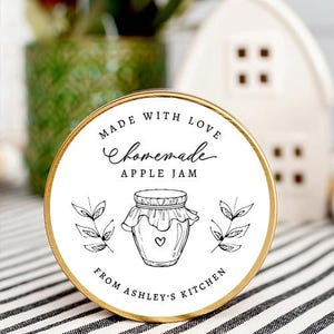 Personalized Canning Jar Stickers, Mason Jar Stickers, Personalized Food Gift Stickers, Custom Jar Label, From the Kitchen Of Stickers, Jam
