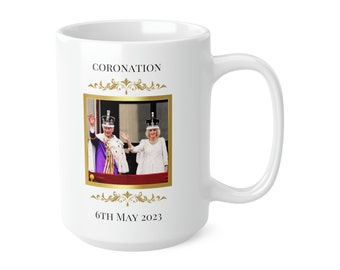 Coronation Mug from Coronation Day King Charles III Queen Camilla Coronation Mug Queen Consort Mug Commemorative Coronation Cup Souvenir