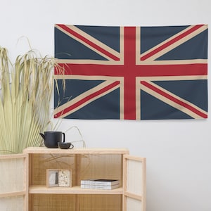 Union Jack Flag British Flag Vintage Union Jack Flag Coronation Memorabilia Union Jack Wall Art Union Jack Gift Union Jack Banner
