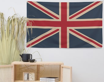 Union Jack Flag British Flag Vintage Union Jack Flag Coronation Memorabilia Union Jack Wall Art Union Jack Gift Union Jack Banner