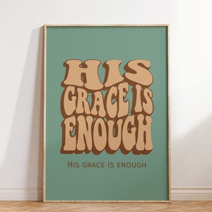 Retro Christian Wall Print, Religious print, Christian Poster, Bible Verse, Digital Download, Wall Decor, Scripture Art, Christian Gift