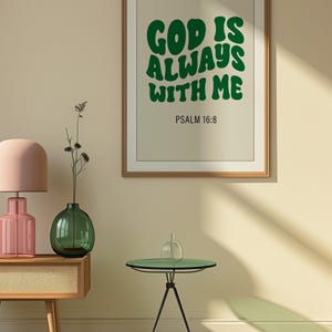 Retro Christian Wall Print, Psalm Scripture Art, Religious Print, Bible Verse, Digital Download, Wall Decor, Printable Art, Christian Gift image 8