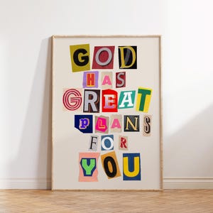 Retro Christian Wall Print, Vintage Christian Poster, God Print, Digital Download, Wall Decor, Printable Art, Religious Print