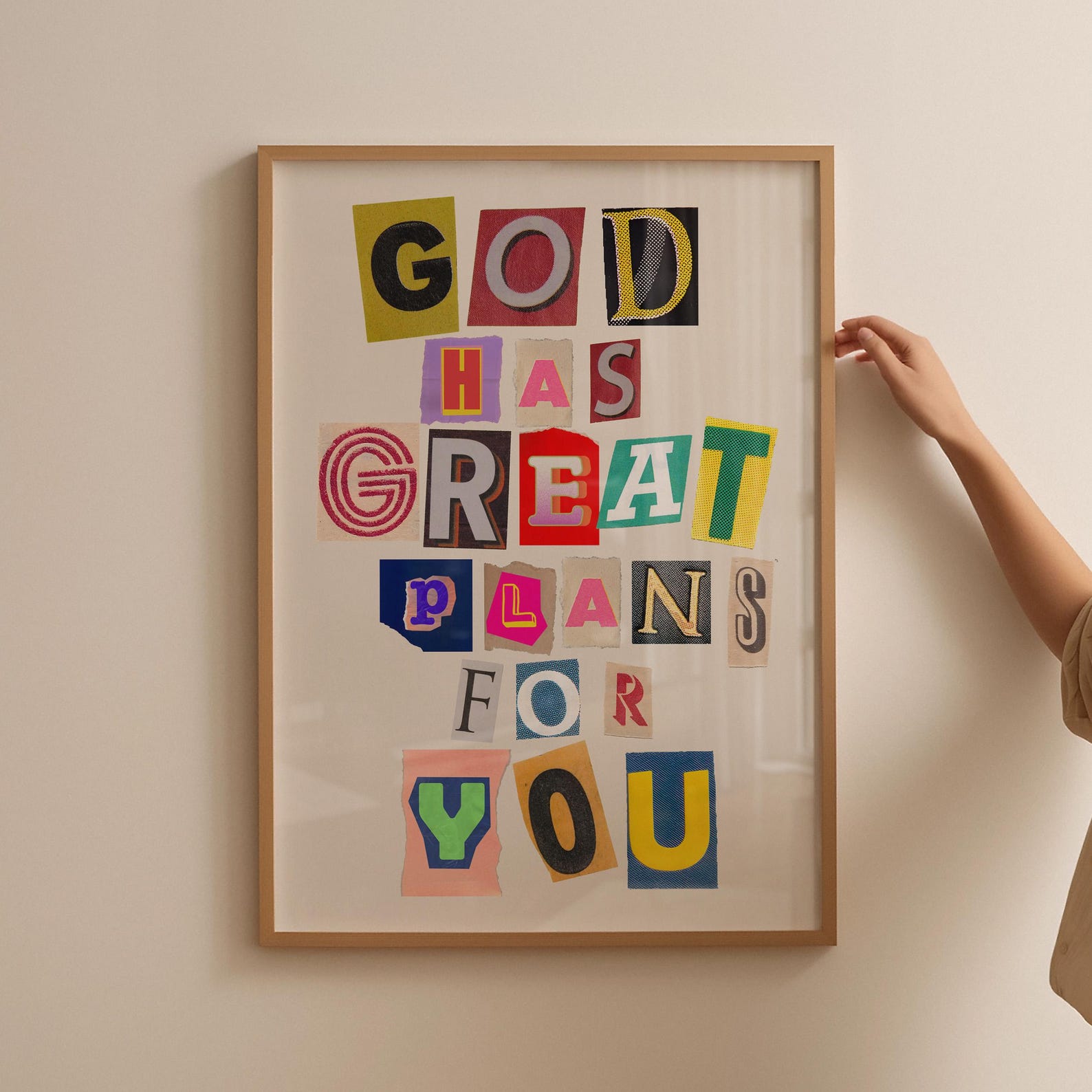 Printed God Retro Christian Wall Print, Vintage Christian Poster, God Print ...