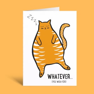 Carte d’anniversaire de chats, carte de chat drôle, téléchargement numérique, impression numérique, carte imprimable,