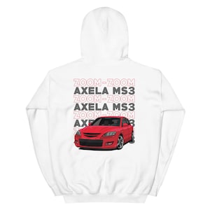 Felpa con cappuccio unisex Mazdaspeed3 Light Color Mazda Axela Mazda3 Turbo Zoom Zoom Miata RX7 Idea regalo da uomo