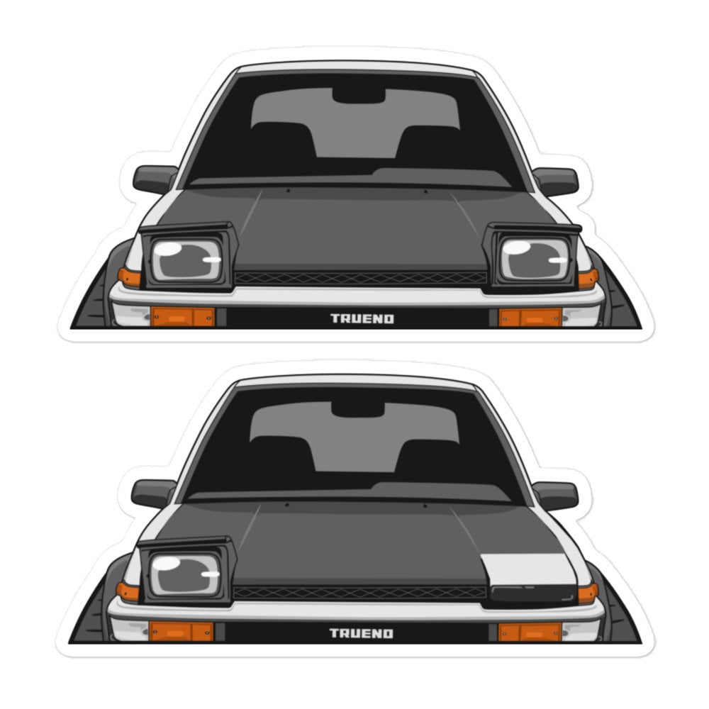 AE86 Hachi Roku Pop-up Headlights Peeker Stickers Hachi Roku