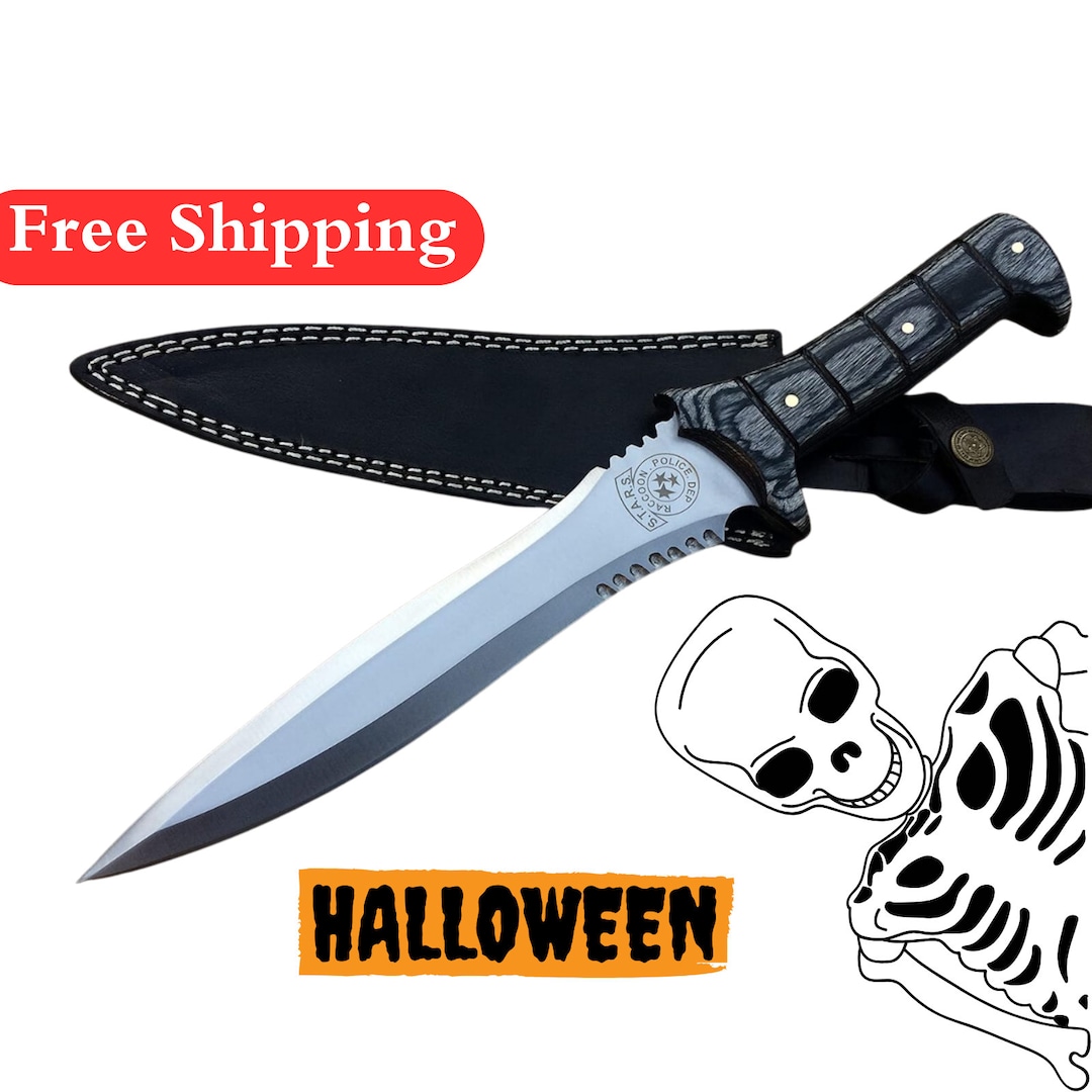 Leon Kennedy Knife Resident Evil 4 Handmade Jack Krauser Knife Etsy