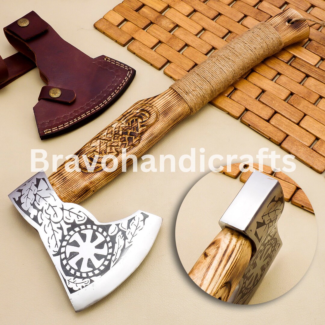 Viking Hand Forged Axe RAGNAR, Viking Axe, Scandinavian Axe Gift for ...