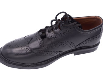 Mens Leather Ghillie Brogues, Scottish Brogues or Black Kilt Shoes, Smart Formal, Comfortable Fit, Wedding Lace Up Dress Shoes Size 6 - 13