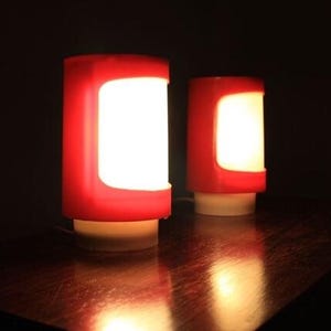 astronaut Mid-Century Space Age Table Lamps, 1970s, Set of 2