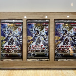 Cadre collector de haute qualité pour 3 boosters de cartes à collectionner Yu-Gi-Oh en bambou