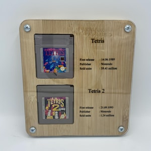 任天堂ゲームボーイクラシックディスプレイテトリス - 2 ゲーム壁掛けフレームホルダー