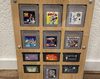 7 Gameboy CLASSIC and 5 ADVANCE Modules Collector Frame with Plexiglass Protection