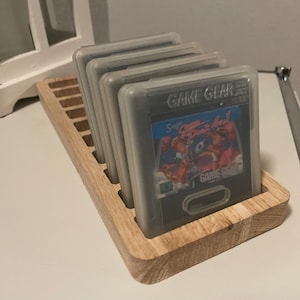 ケースモジュール付きセガゲームギアゲーム木製オークホルダースタンド