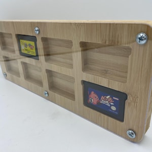 8 ゲームゲームボーイアドバンスモジュールカートリッジコレクターフレーム壁フレームプレキシガラス保護