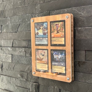 Sammelkarten Halter Display l Rahmen l DISNEY l LORCANA l Ravensburger l Pokemon 4 Karten