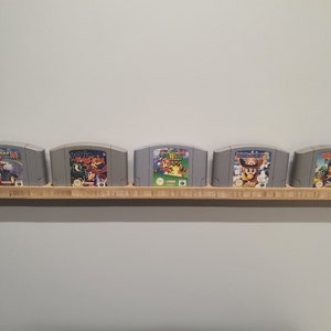 セット 3 x N64 l ニンテンドー 64 l 壁ホルダーバー 5 ゲーム用 l ディスプレイ l スタンド