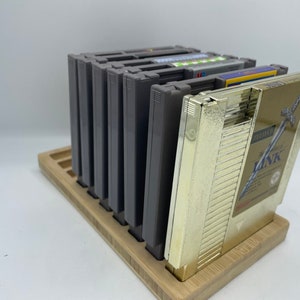 NES 任天堂カートリッジ木製モジュールスタンド 10 ゲーム用