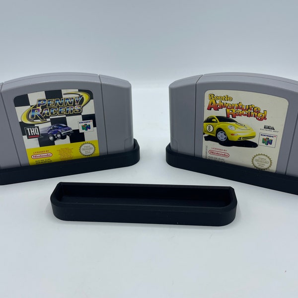 3x stands for 1 Nintendo 64 game each - N64 - stand game storage display