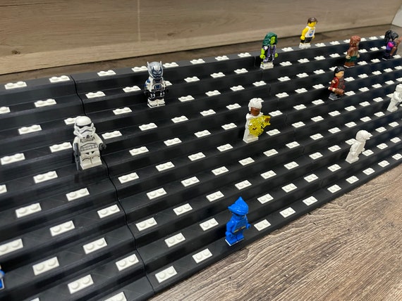 Soporte de vitrina para 205 minifiguras de Lego l negro l para