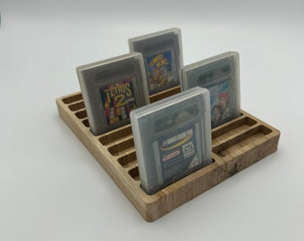 Aufsteller Ständer für 20 Nintendo Gameboy Classic Color Spiele in Schutzhülle
