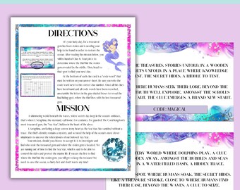 マーメイド宝探し：水中スカベンジャーゲーム（PDFダウンロード）