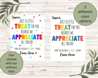 先生への感謝の気持ちを伝える印刷可能なカード：編集可能なCanvaテンプレート（すぐにダウンロード可能）