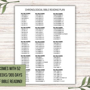Plano de Leitura Cronológica da Bíblia: Rastreador de 1 Ano (Download Digital)