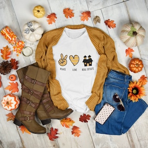 Real Estate Halloween Shirt Funny Real Estate Agent Shirt Fall Real Estate Shirt Gift for Real Estate Agent Halloween Real Estate Agent