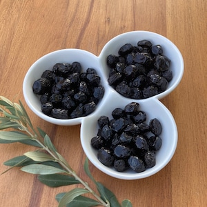 Natural Low-Salt Black Olives; Organic Handmade Premium Quaility Black Olives, Delicious Snacks, - Free Shipping