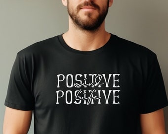 Positiver Geist Positives Leben Shirt, Mindset Meditation Liebhaber Shirt, Cooles Yoga T-Shirt, motivierend Inspiration Geschenk Shirt, Ermutigung Shirt