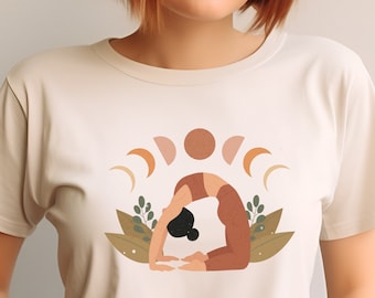 Yoga Day-shirt: Gildan katoenen uniseks Namaste T-shirt