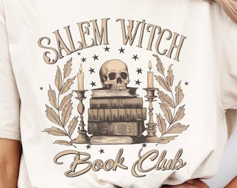 Salem Witch Book Club-T-shirt: Halloween-cadeau boekenliefhebber