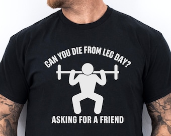 Lustiges Workout-Gym-Shirt, Fitness-Grafik-Shirt, Gewichtheben-Shirt, Beintag, Geschenk-Shirt für Gym-Liebhaber, Bodybuilding, Gym-Muskel-Shirt, Gym-Ratte