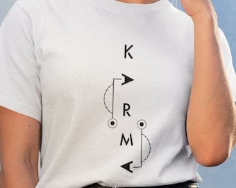 Koszulka z grafiką Karma: Odzież duchowo-zenowa