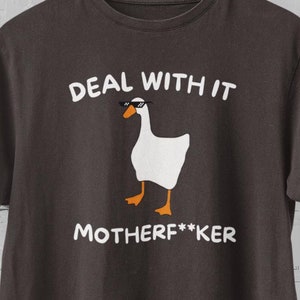 Funny Goose Shirt, silly goose shirt, sarcastic animal shirt, Funny Farm Animal Top, goose funny shirt, funny duck y2k shirt, goose meme tee