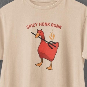 Funny Goose Shirt, silly goose shirt, sarcastic animal shirt, Funny Farm Animal Top, goose funny shirt, funny duck y2k shirt, goose meme tee