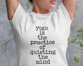 Yoga-Zitat-Shirt, cooles Yoga-Liebhaber-Grafik-Shirt, Breathe Spiritual T-Shirt, Yoga-Lehrer-Geschenk-Shirt, Yoga-Bio-T-Shirt, Meditation Zen Shirt, Namaste